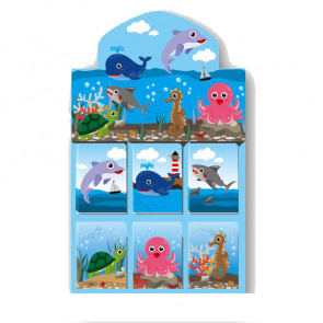 Bulk Stationery | 48 x Small Cute Sealife Kids Notepads. Retail Presentation Box